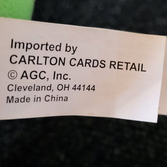 CARE BEARS Good Luck Bear + Baseball Cap 8” Plush Shamrock Four Leaf Clover 2004 - Picture 7 of 8